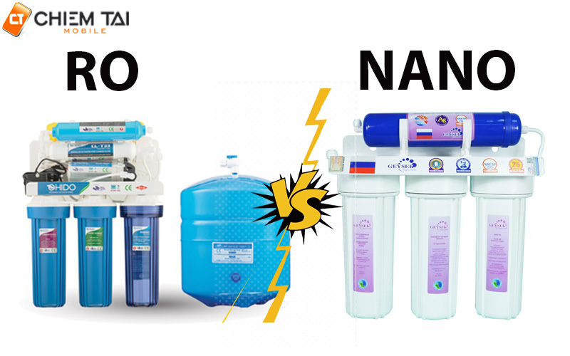 So sánh máy lọc nước RO và Nano