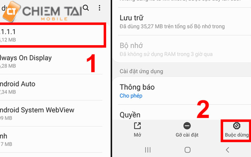 tắt ứng dụng chạy ngầm Xiaomi trên điện thoại