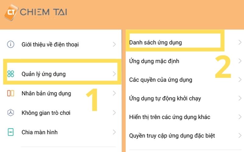 Kiểm tra các ứng dụng gây lỗi