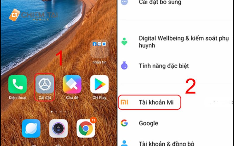 cách tìm định vị điện thoại Xiaomi