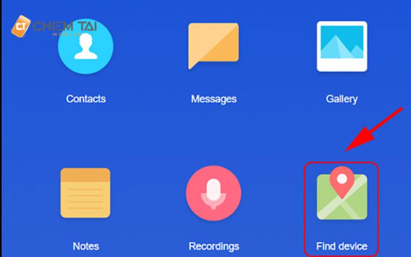 tính năng tìm thiết bị của điện thoại Xiaomi