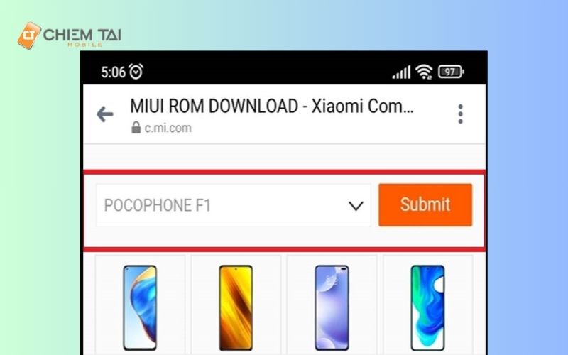 up rom xiaomi không cần máy tính