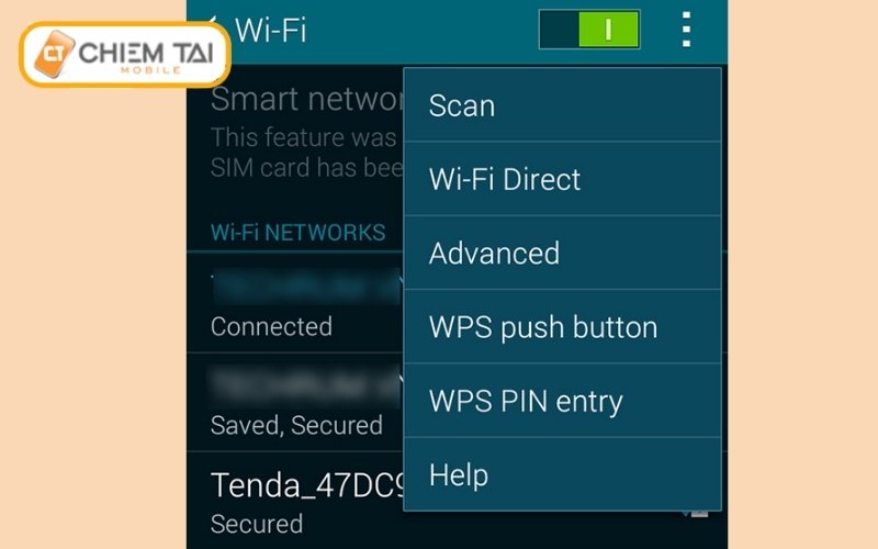 Kích hoạt Card Wifi trên Android