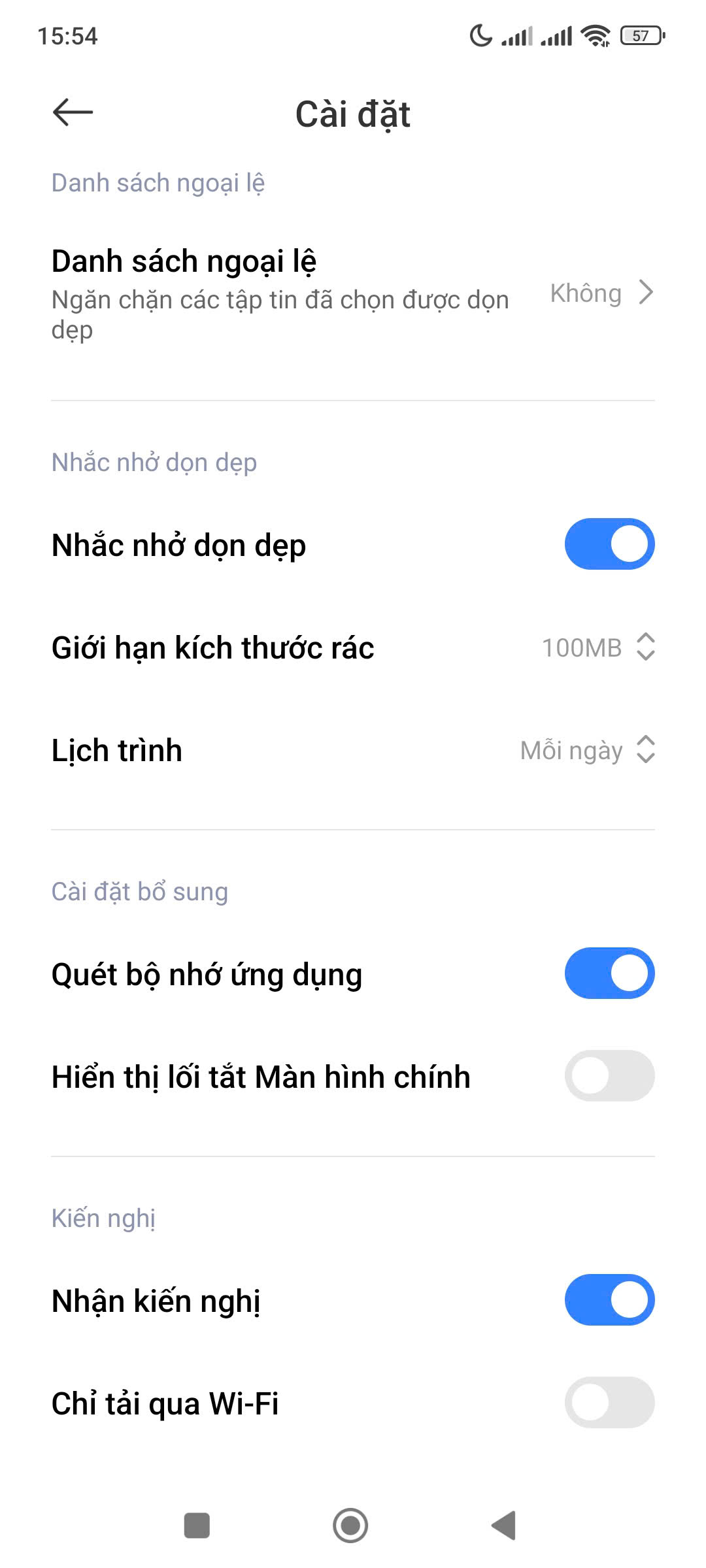 Chặn quảng cáo trong Trình dọn dẹp 2