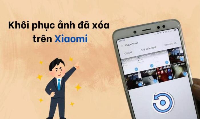 cách khôi phục ảnh đã xóa trên xiaomi