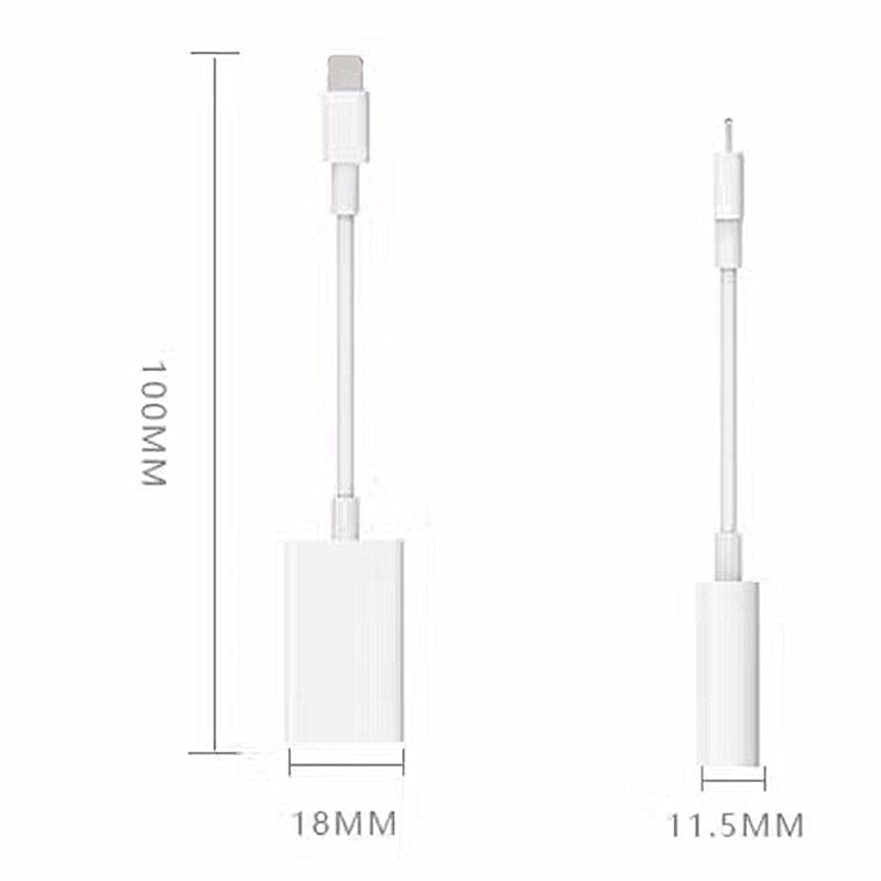 Adapter chuyển đổi 2 cổng lightning Y CABLE