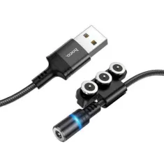 Cáp sạc nam châm thay 3 đầu Hoco DU03 (micro USB, Type-C, Lightning)