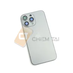 Khung sườn, nắp lưng iPhone 15 Pro Max có ổ SIM zin new (Đen, trắng, xám, xanh)