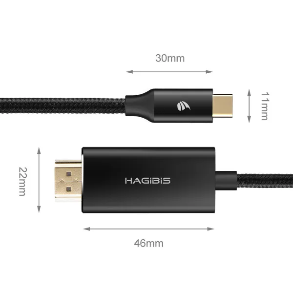 Cáp chuyển USB type C sang HDMI HAGIBIS UC0603