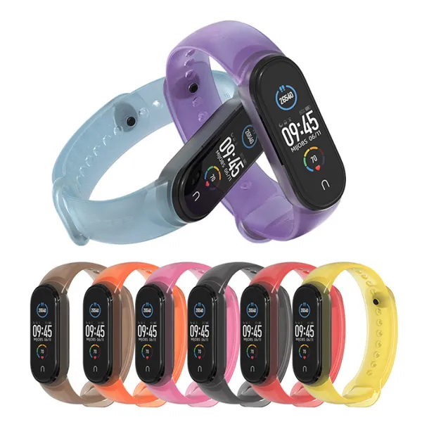 Dây silicone trong suốt Mi band 5